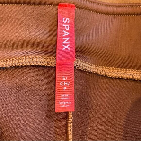 Spanx Brown faux suede leggings Size Small - Picture 5 of 9